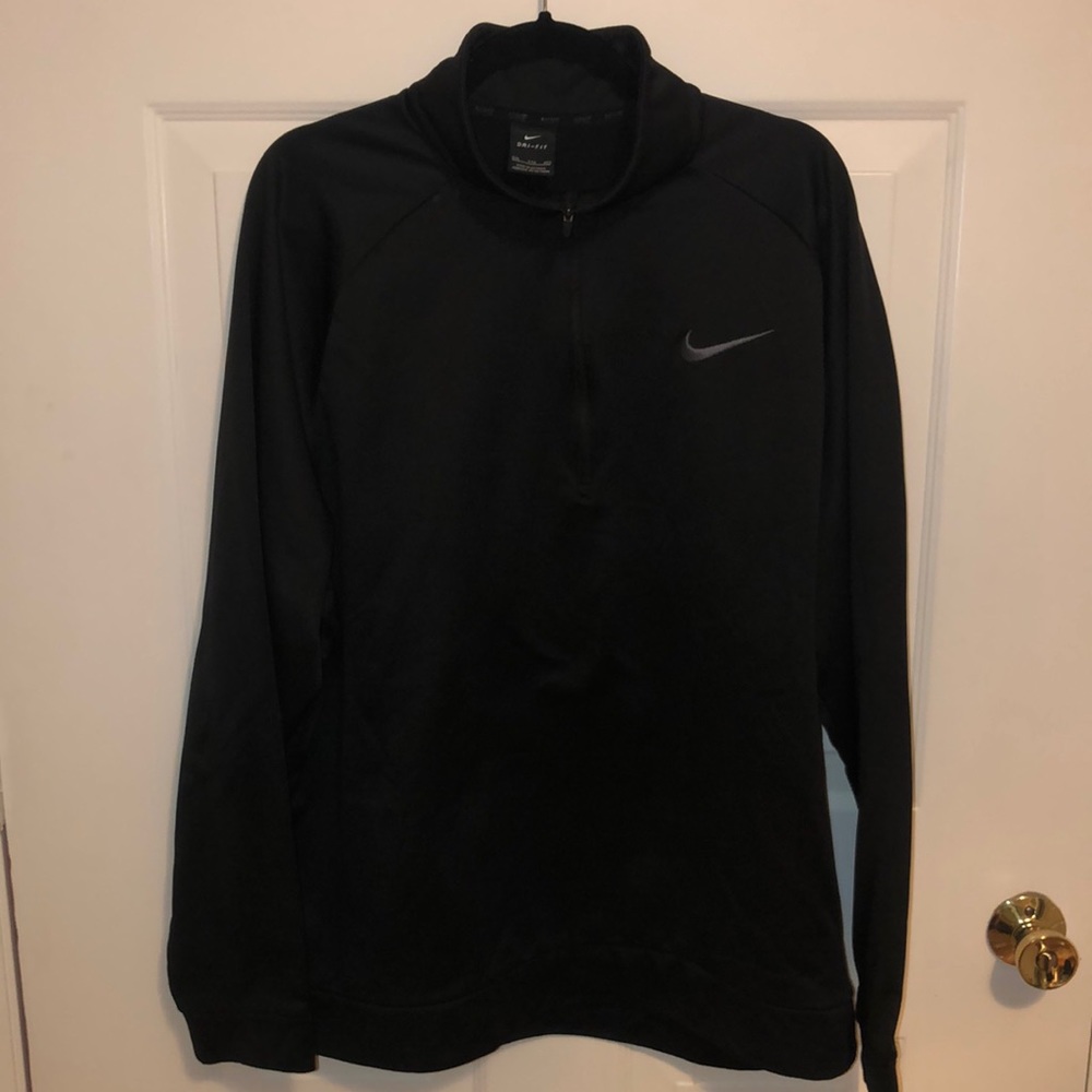 Nike Dri-fit Black Quarter Zip